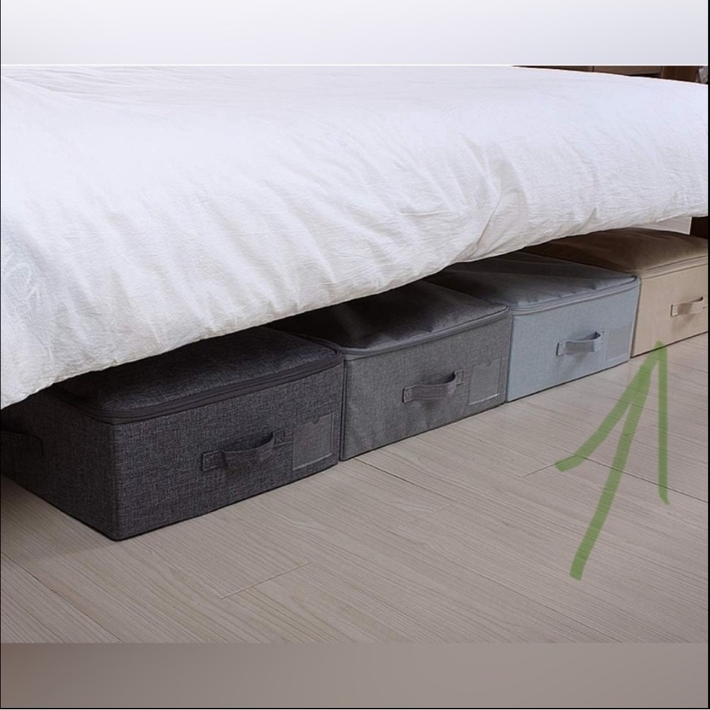 iwii Create Pro Large Underbed Storage Box 39.4*16.9*7" Dorm School - Picture 8 of 14